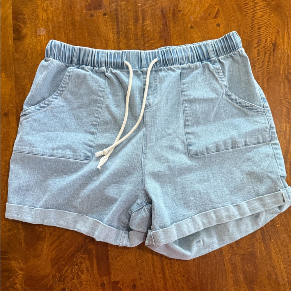 Amazon High Waist Light Blue Women's Shorts